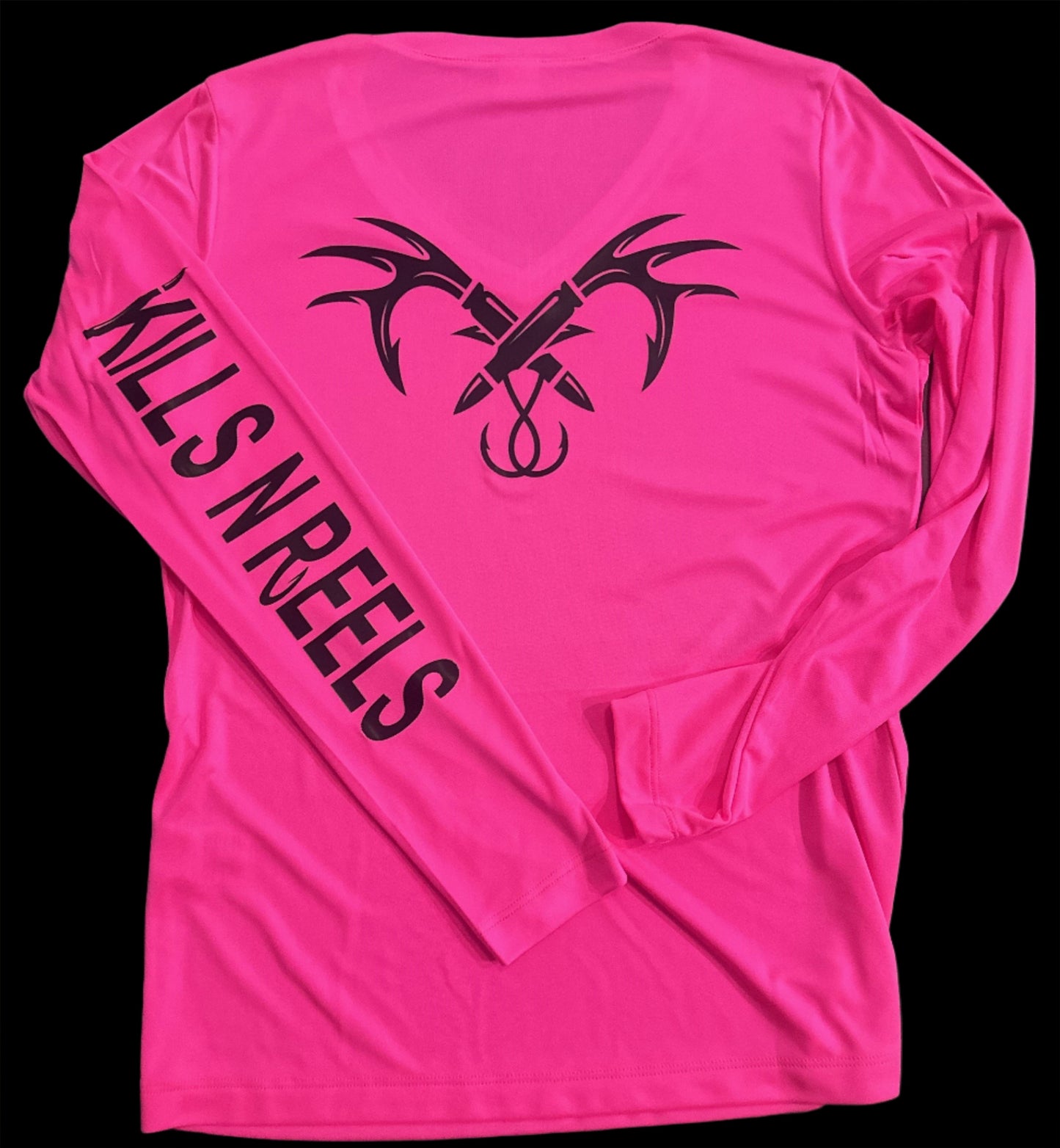 Long Sleeve Dri Fit V Neck Ladies